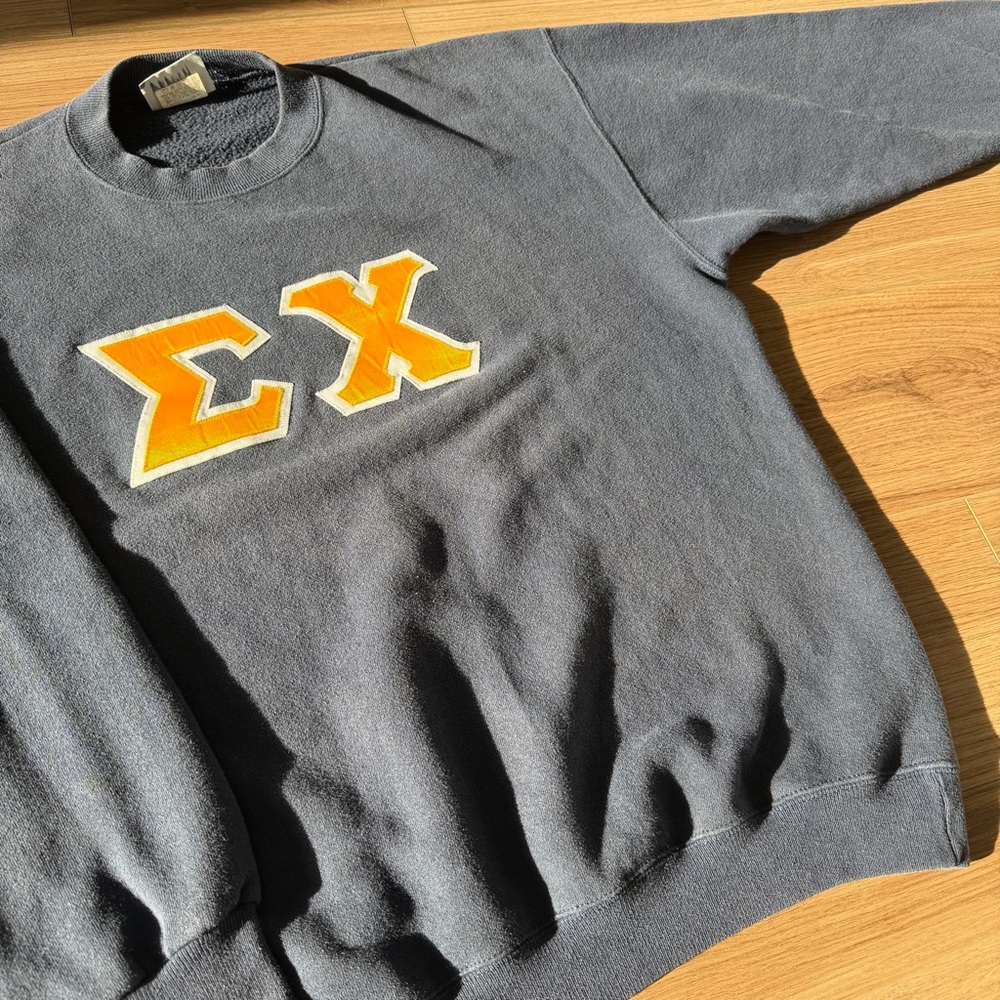 Vintage Sigma Chi Navy Crewneck Sweatshirt made